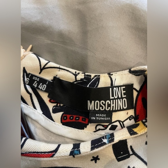 Love Moschino Tattoo Oversized Tshirt Dress - Picture 3 of 4